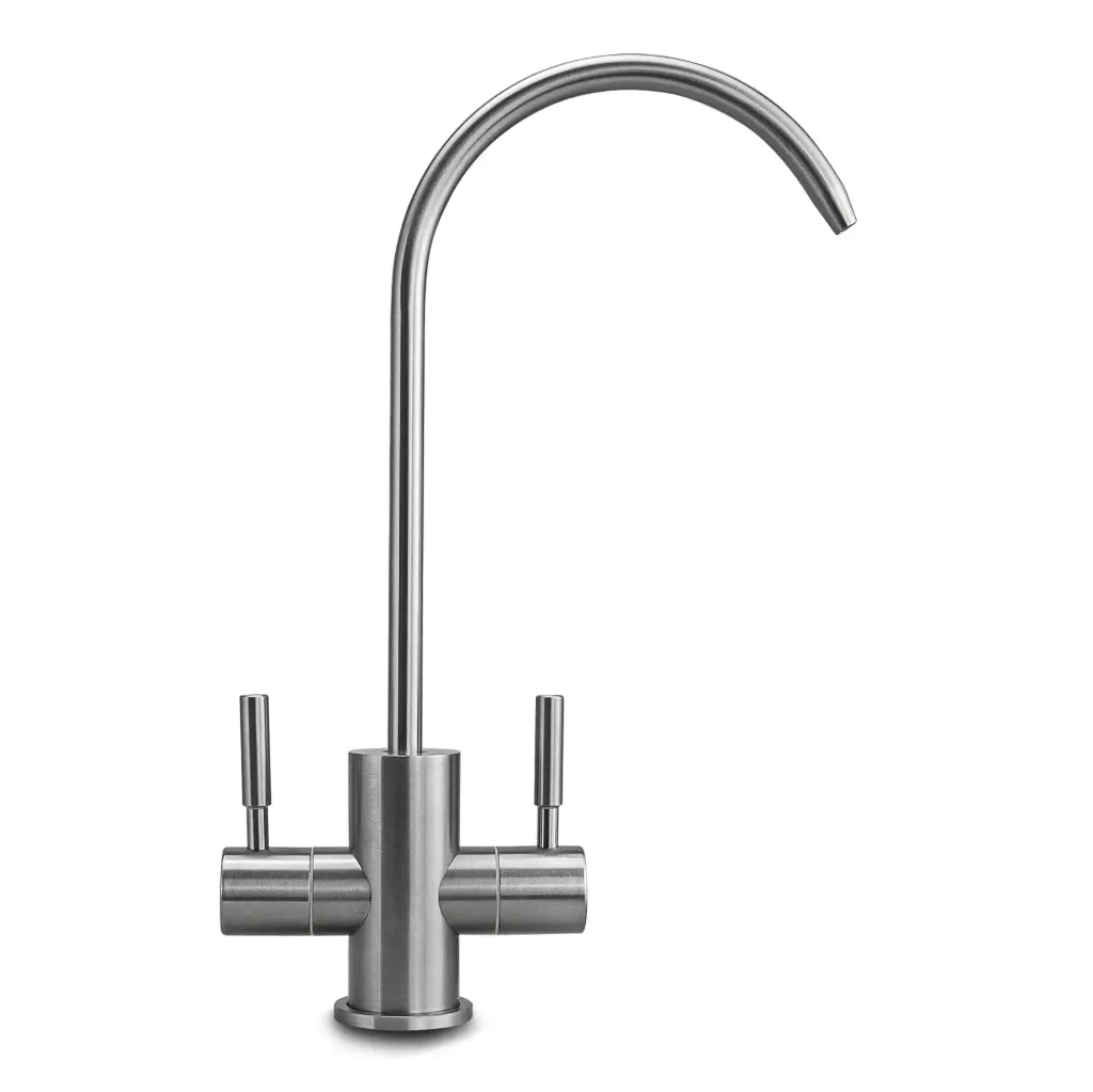 2-Wege-Wasserhahn TWISTER Edelstahl massiv 2.0