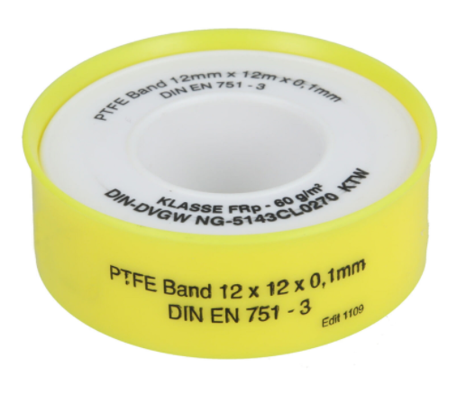 Fermit PTFE Teflonband Gewindedichtband FRp für Feingewinde Dichtband 12m